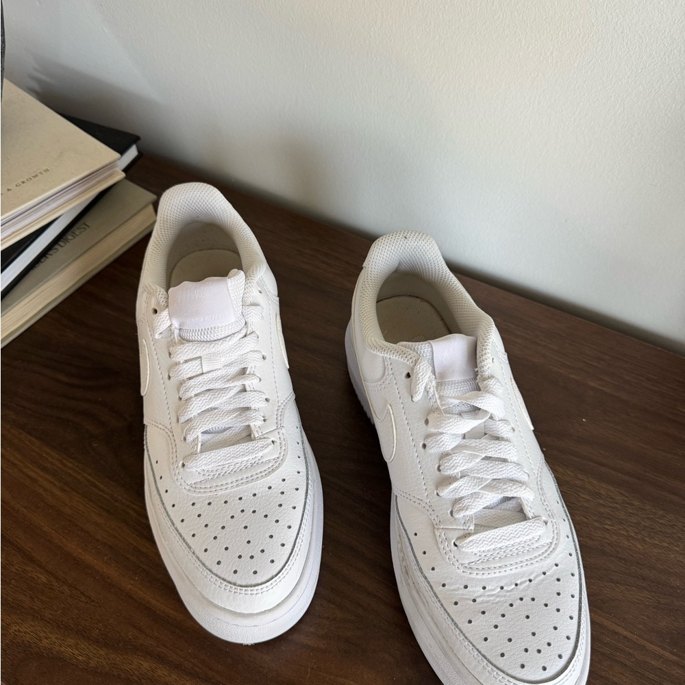 Women’s Platform Nike Court Vision White Sneakers